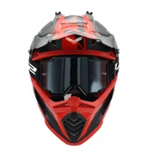 LS2 CHARGER GOGGLES MOTOKROS GÖZLÜK (IRIDIUM CAMLI) SİYAH - 3