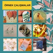 UV REÇİNE EPOKSİ ŞEFFAF HARD TYPE (SERT TİP) KOLYE ANAHTARLIK KÜPE OBJE YAPIMINA UYGUN UV RESİN 1 KG - 3