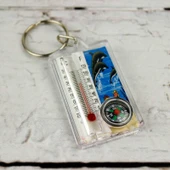 Termometre Dereceli Ve Desenli Pusulalı Anahtarlık thumbnail 4