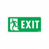 Exit Sol Uyarı Levhası 17,5x25 KOD:950 - 1