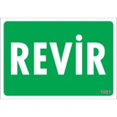 Revir Uyarı Levhası 17,5x25 KOD:1001 - 2