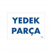 Yedek Parça Uyarı Levhası 17,5x25 KOD:1788 - 1