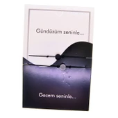 Altın Renk Gündüz Gece  Arkadaş Şans Bilekliği - 2689 - 2