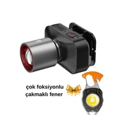 Gold Kama GK801 LED Kafa Feneri - 50W CREE LED, Şarjlı ve Su Geçirmez - 1
