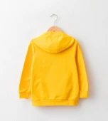 LC Waikiki Kapüşonlu Baskılı Uzun Kollu Erkek Çocuk Kazak - 2