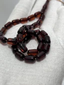 Kapsül Kesim Doğal Kaya Damla Kehribar Tesbih 33lük 9x5mm 7,5 Gram - 4
