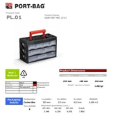 Portbag PL01 Caby 3/11 Çekmece Seti - 2
