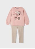 Mayoral Pudra Pembe Çocuk Tayt Set thumbnail 2