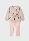 Mayoral Pudra Pembe Çocuk Tayt Set - 6