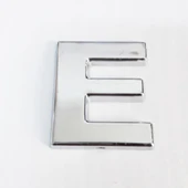 Cemax E Harfi  3,75 cm Krom Yapışkanlı thumbnail 6