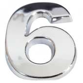 Cemax Krom Yapışkanlı 6 Rakamı 5 cm - 4