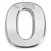 Cemax Krom Yapışkanlı 0 Rakamı 5 cm - 4