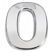 Cemax Krom Yapışkanlı 0 Rakamı 5 cm - 5