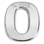 Cemax Krom Yapışkanlı 0 Rakamı 5 cm - 1