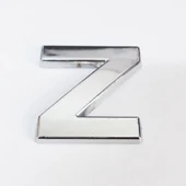 Cemax Z Harfi  3,75 cm Krom Yapışkanlı - 4