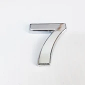 Cemax 7 Rakamı 3,75 cm Krom Yapışkanlı - 6