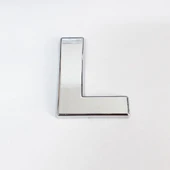 Cemax L Harfi  3,75 cm Krom Yapışkanlı thumbnail 9