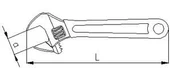 Elta 0601 Kurbağacık Anahtar 12'' 34 mm - 8