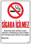 Sigara İçilmez Uyarı Levhası 25x35 KOD:866 - 1