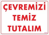 Temizlik Düzen Uyarı Levhası 25x35 KOD:1204 - 4