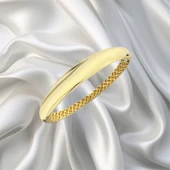 14 Ayar Geniş Parlak Kelepçe - 1