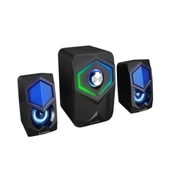 Rampage RMS-175BT 2+1 5W*2 Bluetooth+USB-TF-FM Rainbow Aydınlatmalı Gaming Speaker Hoparlör - 2
