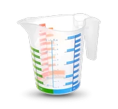 Ölçü Kabı Dereceli Renkli 1000 ML - 1
