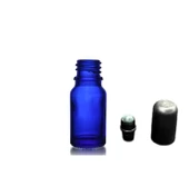 10ml mavi cam şişe roll-on şişe, 24 adet, bilye başlıklı şişe, cam şişe, roll-on şişesi, amber şişe - 1