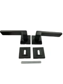 Sofuoğlu Rozet Anka Mat Siyah Oda Kapı Kolu thumbnail 2