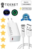120 Watt Hızlı Çift Turbo Şarj Seti (Type-A) Android Uyumlu Yerli Üretim Üretici Garantili - 1