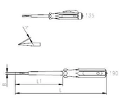 İzeltaş 4550 Elektrik Kontrol Kalemi 190 mm - 8