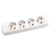 Viko Multi-Led Dörtü Priz Topraklı Çocuk Korumalı Klemensli-Beyaz - 2