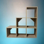 Mukotoys Basamak Raf Kitaplık Mdf 98x98 - 3