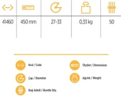 YKS 41460 Keser Sapı 45 cm thumbnail 2