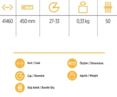 YKS 41460 Keser Sapı 45 cm thumbnail 12