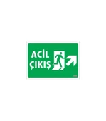 Acil Çıkış Uyarı Levhası 17,5x25 KOD: 946 - 2