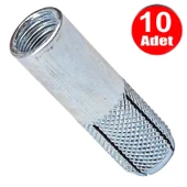 M 12 Çakma Çelik Dübel Tij Gijon Rot Saplama Dübeli -10 Adet - 1