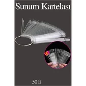 ModaCar Takma Tırnak Sunum Kartelası ŞEFFAF - 1