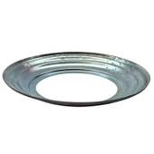 Yuvarlak Galvanizli Gri Soba Boru Aynası Çemberi Halkası Kapağı 13*23cm - 2