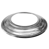 Yuvarlak Galvanizli Gri Soba Boru Aynası Çemberi Halkası Kapağı 13*23cm - 1