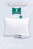 2 Adet RanForce Düz Pamuk Antibakteriyel Yıkanabilir Lüks Yastık Kılıfı 50x70cm - 1