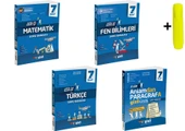Gizli Yayınları 7. Sınıf Matematik Fen Türkçe Paragraf Usta İşi Soru Bankası Seti - 1