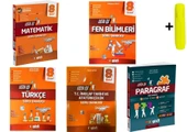 Gizli Yayınları 8. Sınıf LGS Matematik Fen Türkçe İnkılap Paragraf Usta İşi Soru Bankası Seti - 1