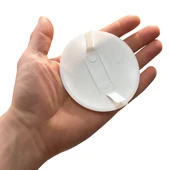 Beyaz Bombeli Buat Kapağı 9cm Plastik Elektrik Duvar Deliği Boat Kapak -10 Adet - 2