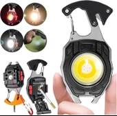 FX-260 Çok Fonksiyonlu Anahtarlık Kamp Lambası, Çakmaklı LED Fener, Mıknatıslı Mini Fener - 3
