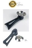 Premium Isıya Dayanıklı Dikey Tasarım Tencere Kapağı Kolu Kaldırma Aparatı Topuzu Siyah Pratik Rahat - 5