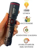WS-4400 Tüfek Bağlantılı Avcı Feneri Süper Parlak LED Şarjlı Avcı Feneri 1500 Lümen - 4