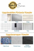 8 Adet Dekoratif Güçlü Tutunabilen Yapışkanlı Kristal Kapak Çekmece Dolap Kulp Seti Tutacak Kulbu - 6