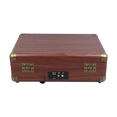 Ayt Magicvoice PU16 Retro Vintage Çanta Pikap Çalar Gramafon Radyo Bluetooth Usb Mp3 Çalar 35x26x12 Cm - 8