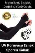 Spor Esnek Uzun Kol Anti UV Güneş Koruyucu Kol Kılıfı Bisiklet Motosiklet Koşu Kolluk Tesettür - 1